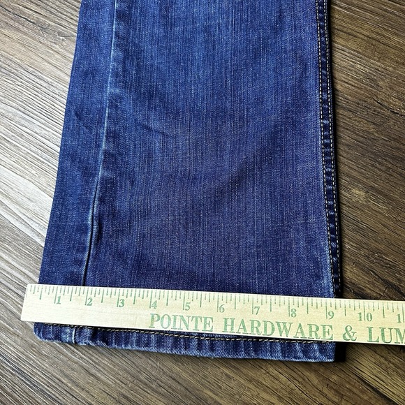 Levis 527 Jeans Mens 36x32 Blue Denim Low Rise Bootcut Whiskers Y2K Cowboy Cut - Picture 5 of 11